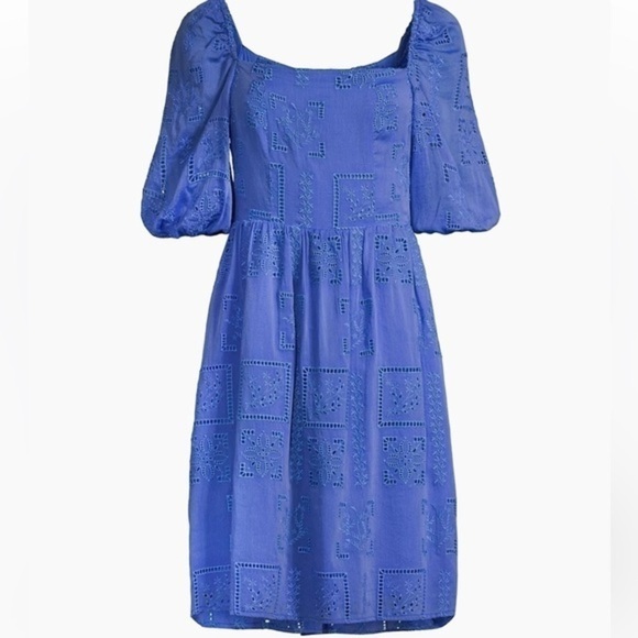 Johnny Was Ella Silk-Blend Geometric Eyelet Minidress
NWT - Picture 2 of 12